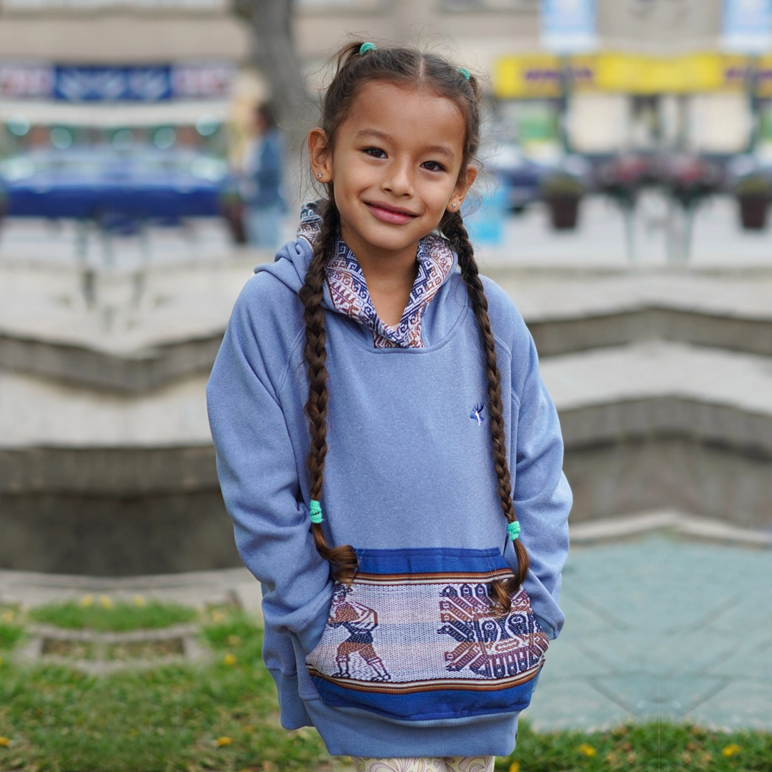 Polera Vangers Andina Niño Celeste